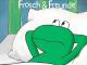 Frosch im Winter